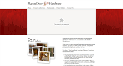 Desktop Screenshot of macondoor.com